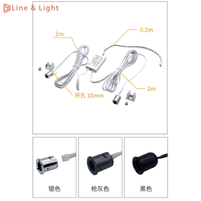 Controllo separato Controllo a doppia porta Switch di induzione Sensori di luce a LED Testa staccabile